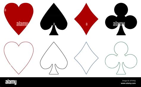 same suit cards|heart spade diamond club.